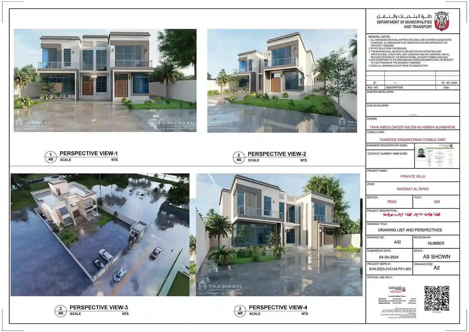 Architect plan villa