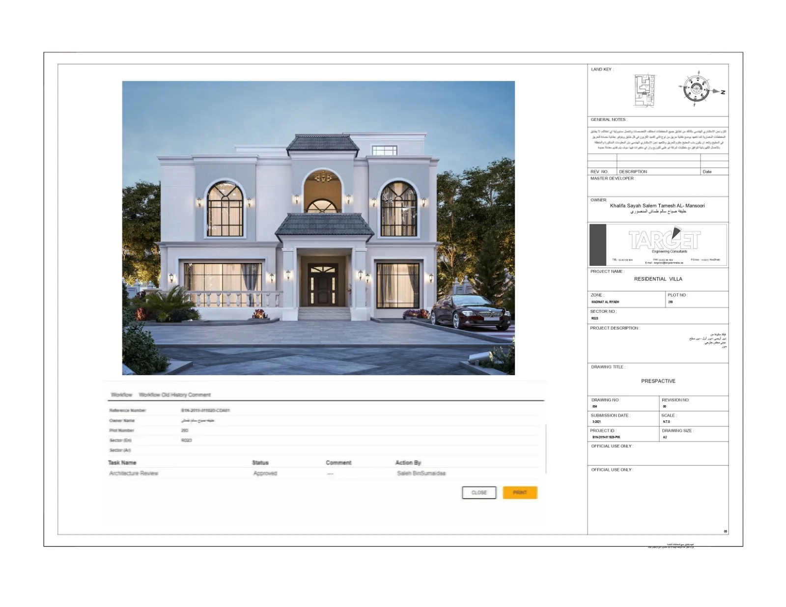 Architect plan villa
